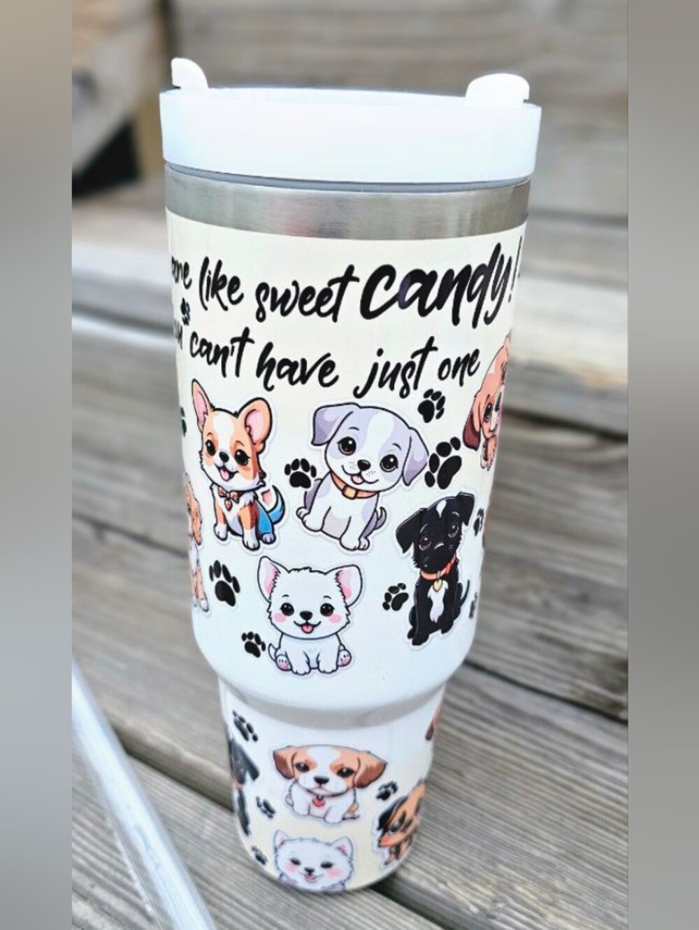 DOG LOVER INSULATED TUMBLER NWT 44OZ - Picture 2 of 3